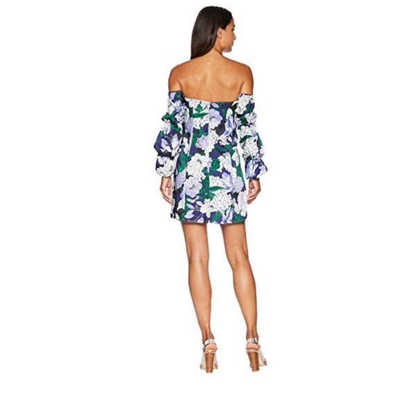 ALEXIA Admor Tropical off shoulder dress - Picture 4 of 6